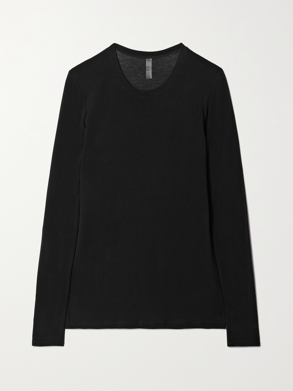 Commando Butter Stretch-modal And Cashmere-blend Jersey Top In Black