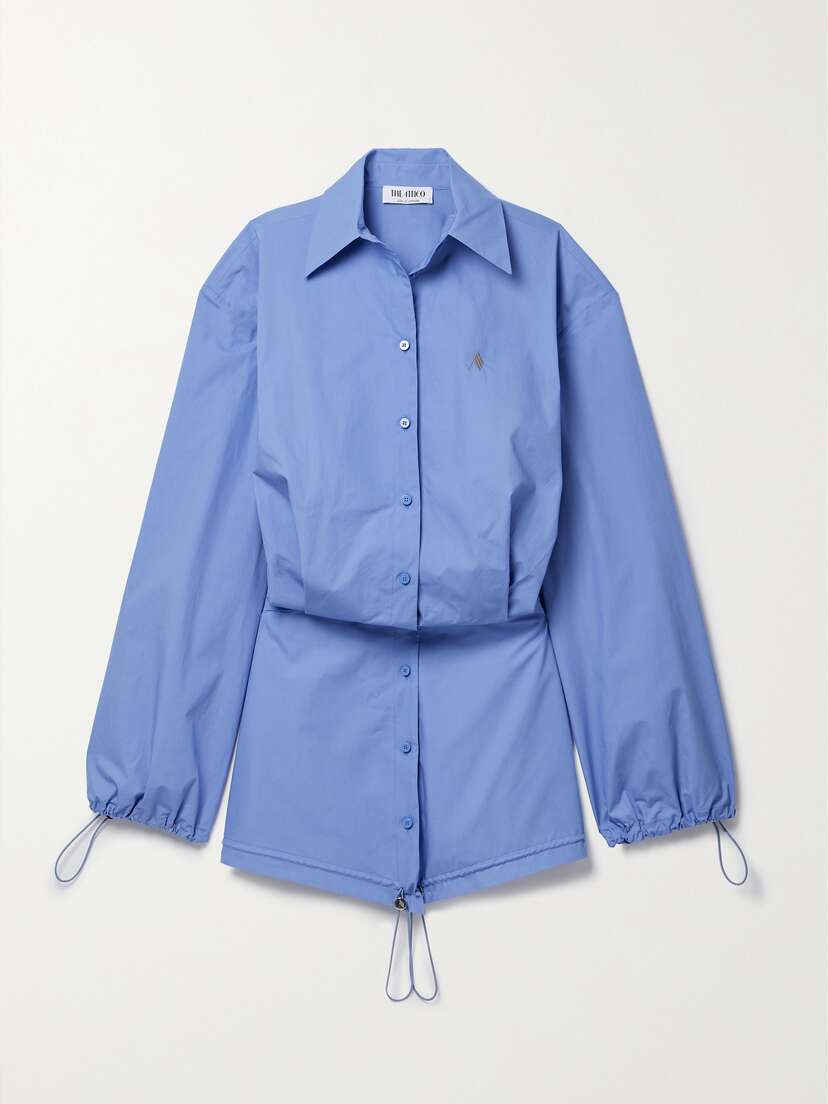 The Attico Cotton-poplin Mini Dress
