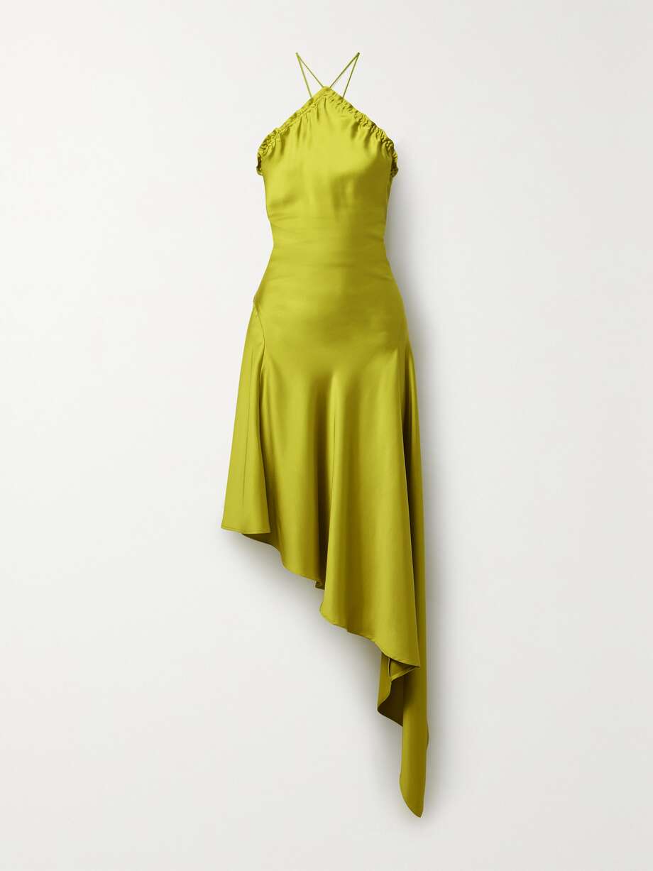 attico feather midi dress main image 1