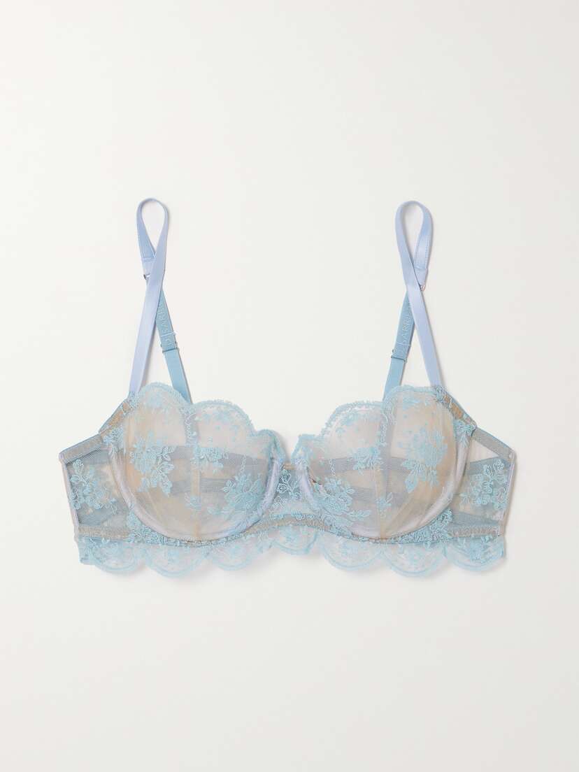 I.D. Sarrieri + Net Sustain La Boheme Embroidered Tulle Underwired Bra