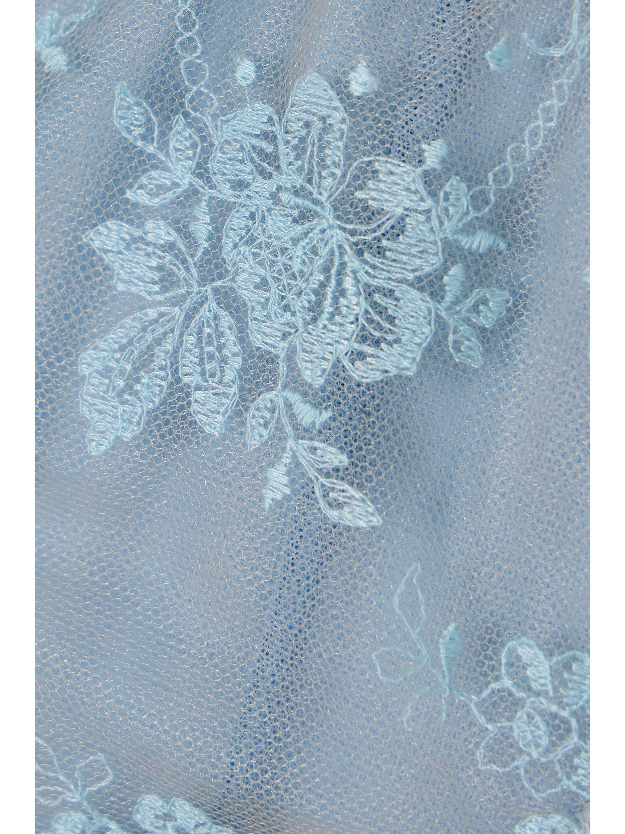 Id Sarrieri + Net Sustain Serendipity Embroidered Tulle Brazilian Briefs In Blue