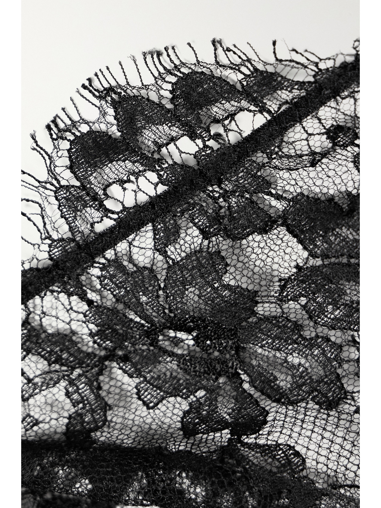 Id Sarrieri + Net Sustain Histoire Du Noire Leavers Lace Triangle Bra In Black