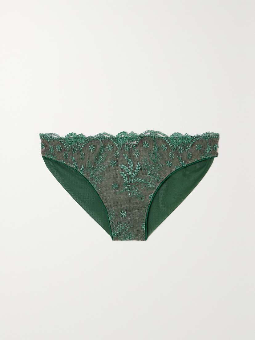 I.D. Sarrieri + Net Sustain Siracusa Dream Embroidered Tulle Briefs