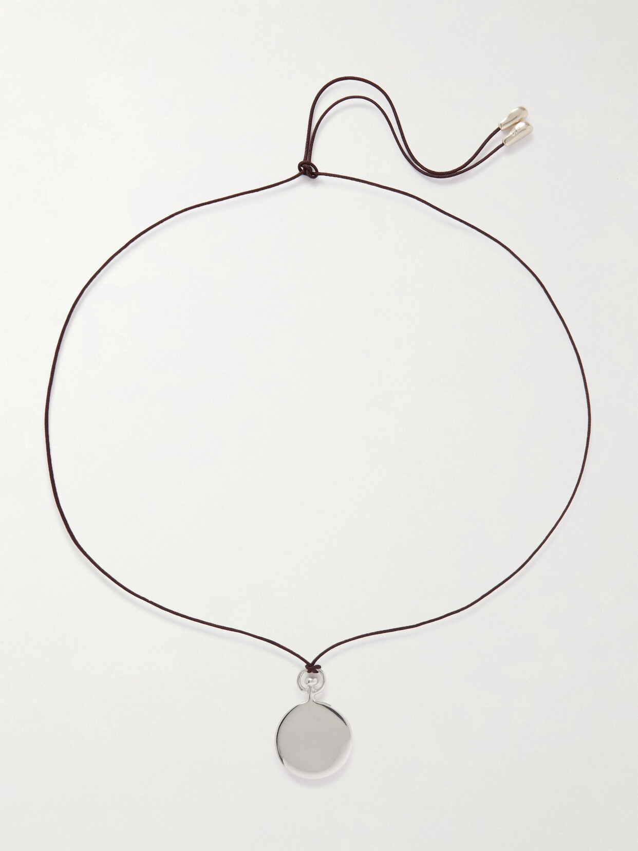 Sophie Buhai - + Net Sustain Fob Silver Cord Necklace - One size