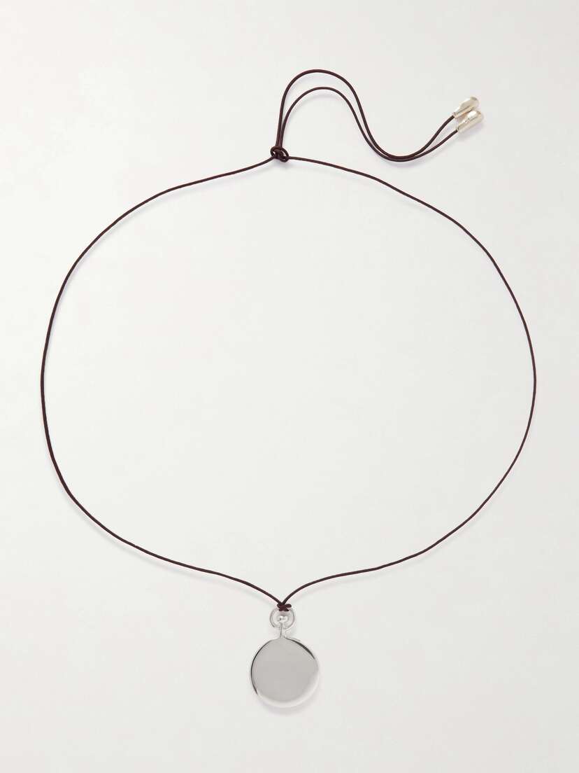 Sophie Buhai + Net Sustain Fob Silver Cord Necklace