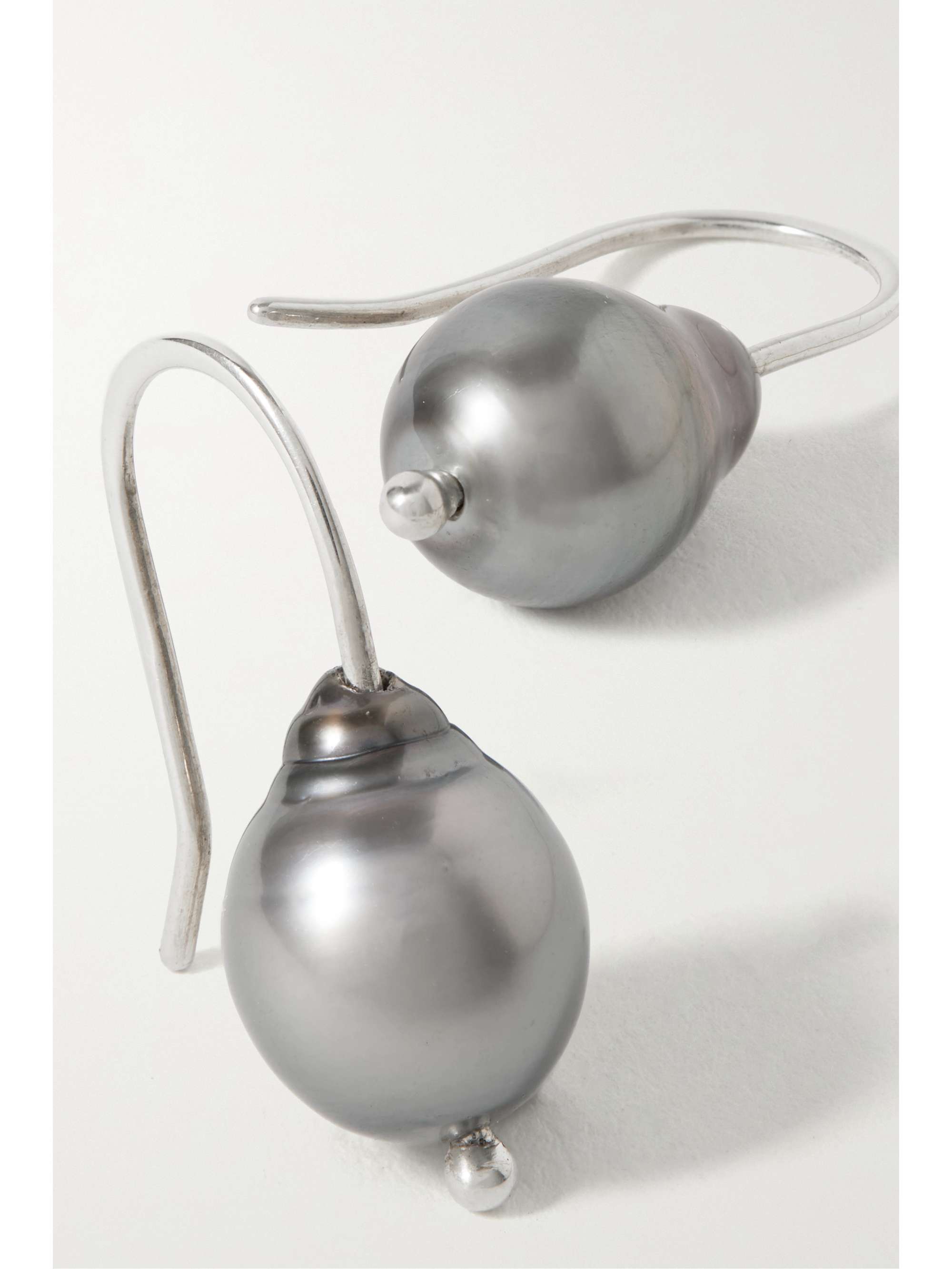 SOPHIE BUHAI + NET SUSTAIN Mermaid silver pearl earrings SOPHIE BUHAI + NET SUSTAIN Mermaid silver pearl earrings