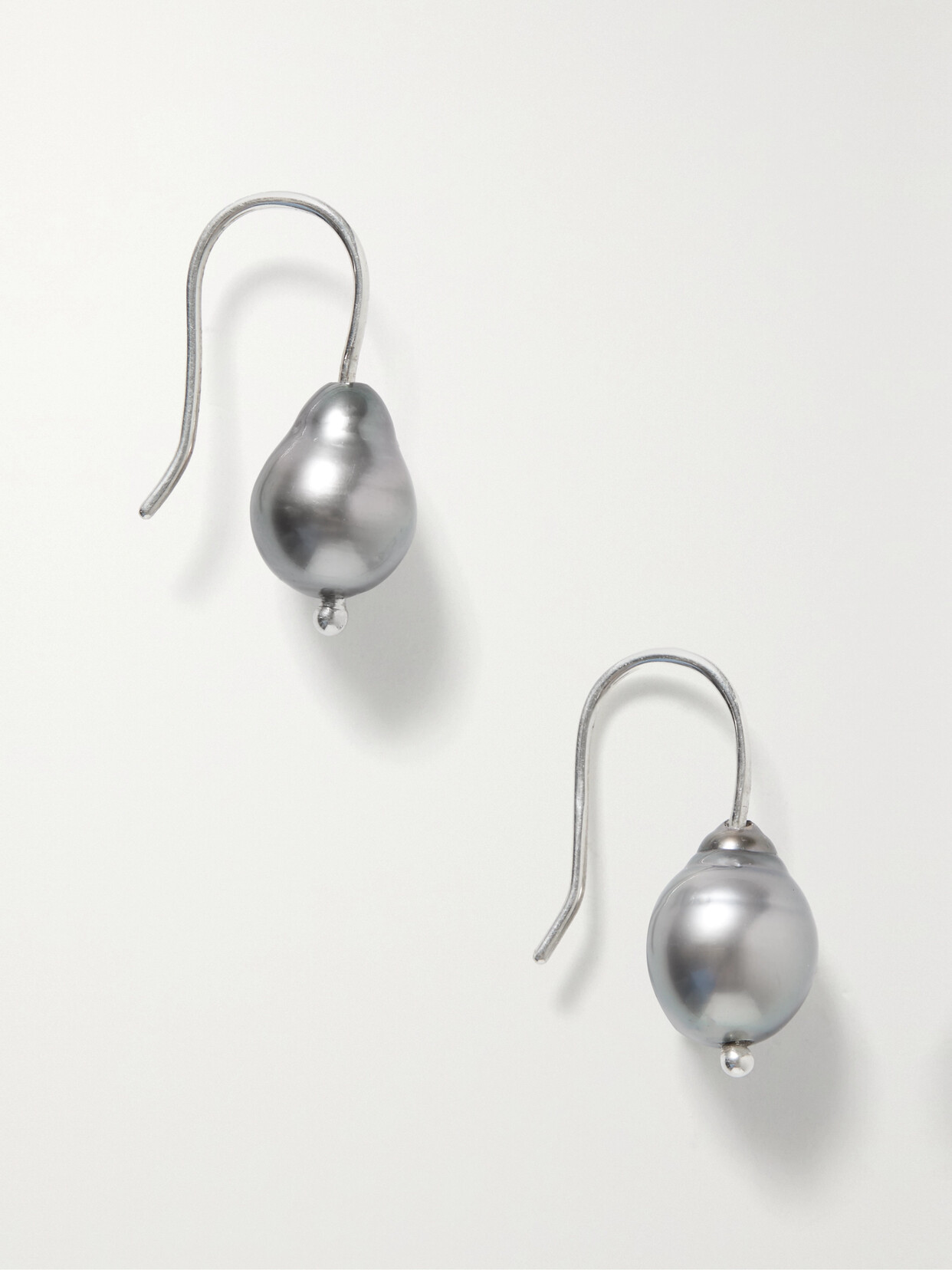 Sophie Buhai Mermaid Silver Pearl Earrings