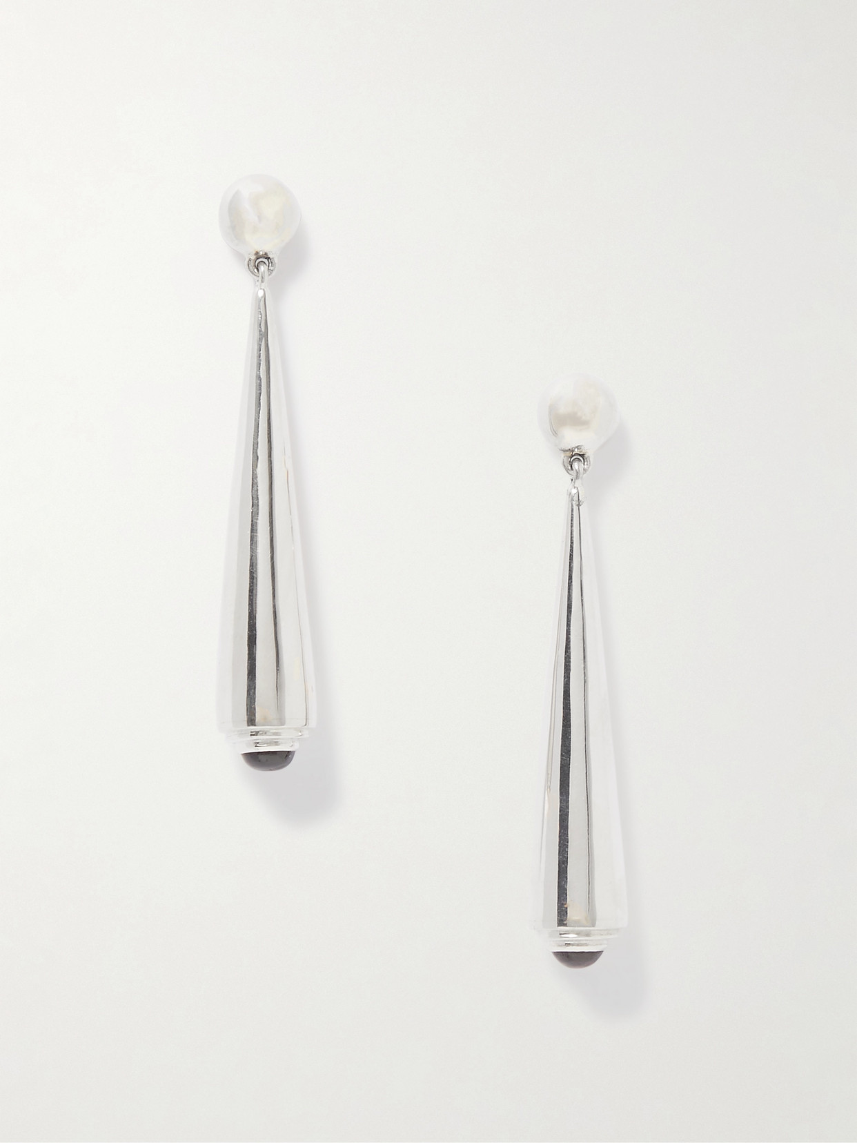 Sophie Buhai - + Net Sustain Secession Silver Garnet Earrings - One size