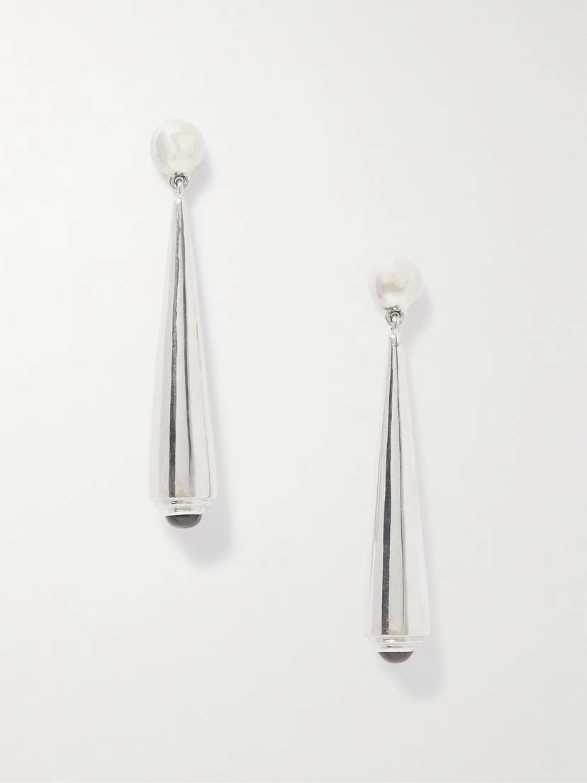 Sophie Buhai + Net Sustain Secession Silver Garnet Earrings