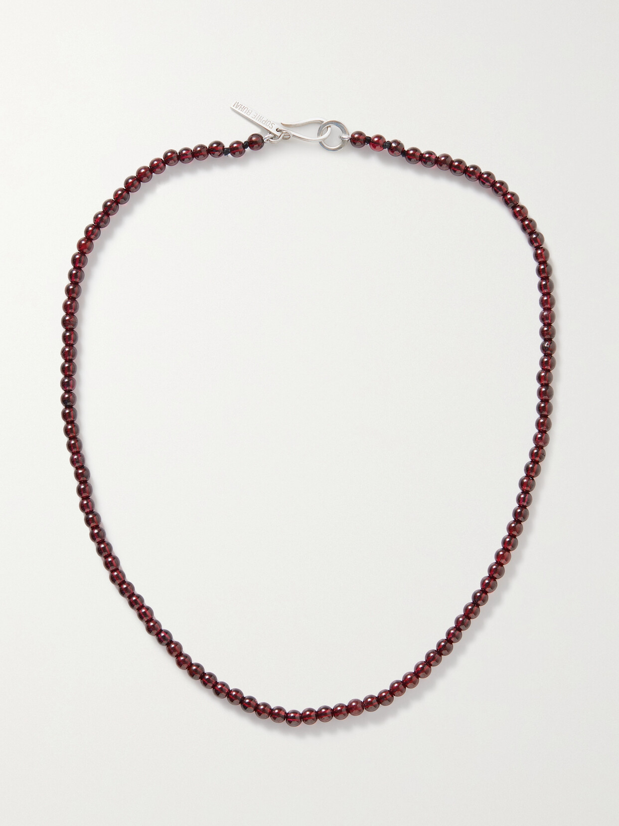 Sophie Buhai Silver Garnet Necklace In Red