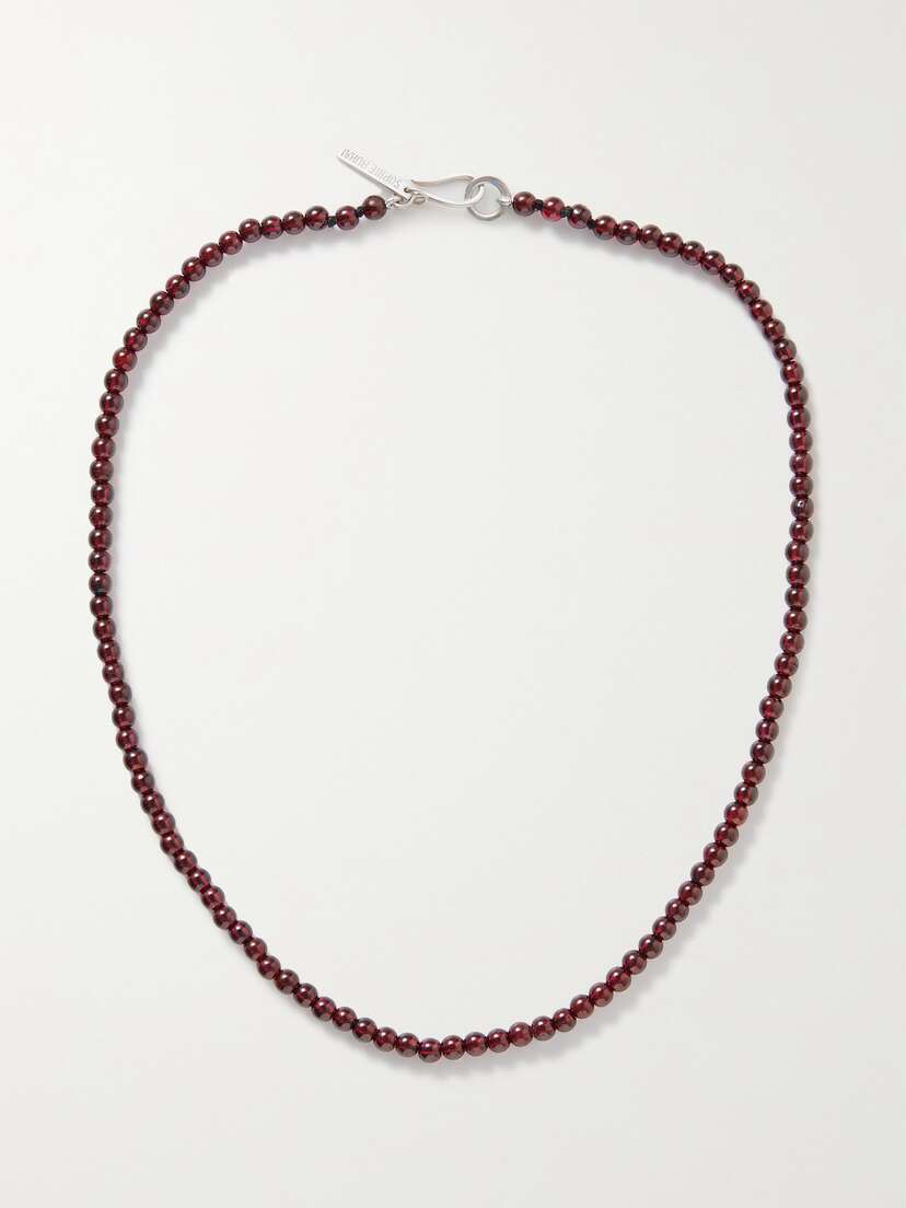 Sophie Buhai + Net Sustain Silver Garnet Necklace