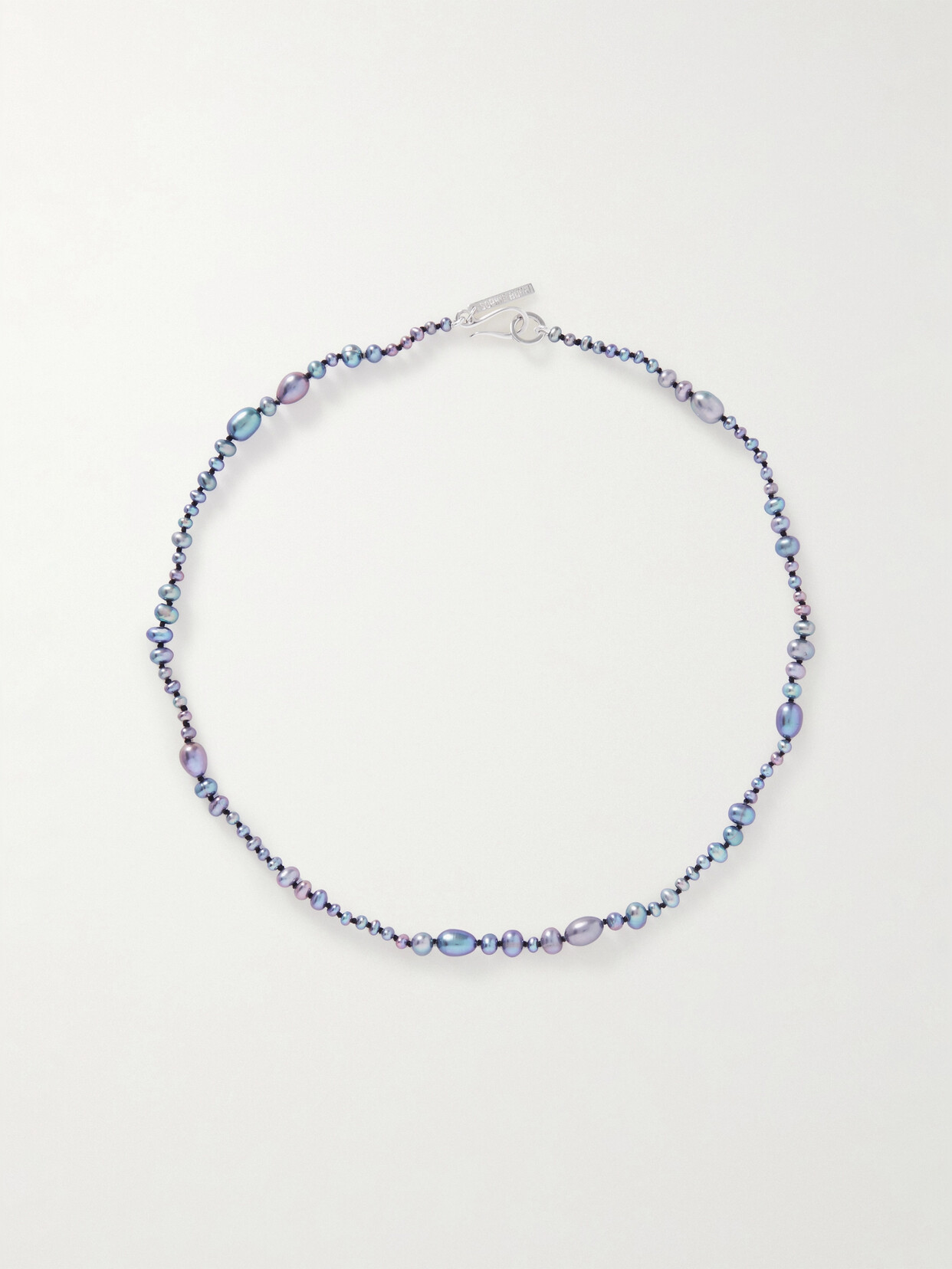 Sophie Buhai Peacock Mermaid Pearl Necklace In Silver