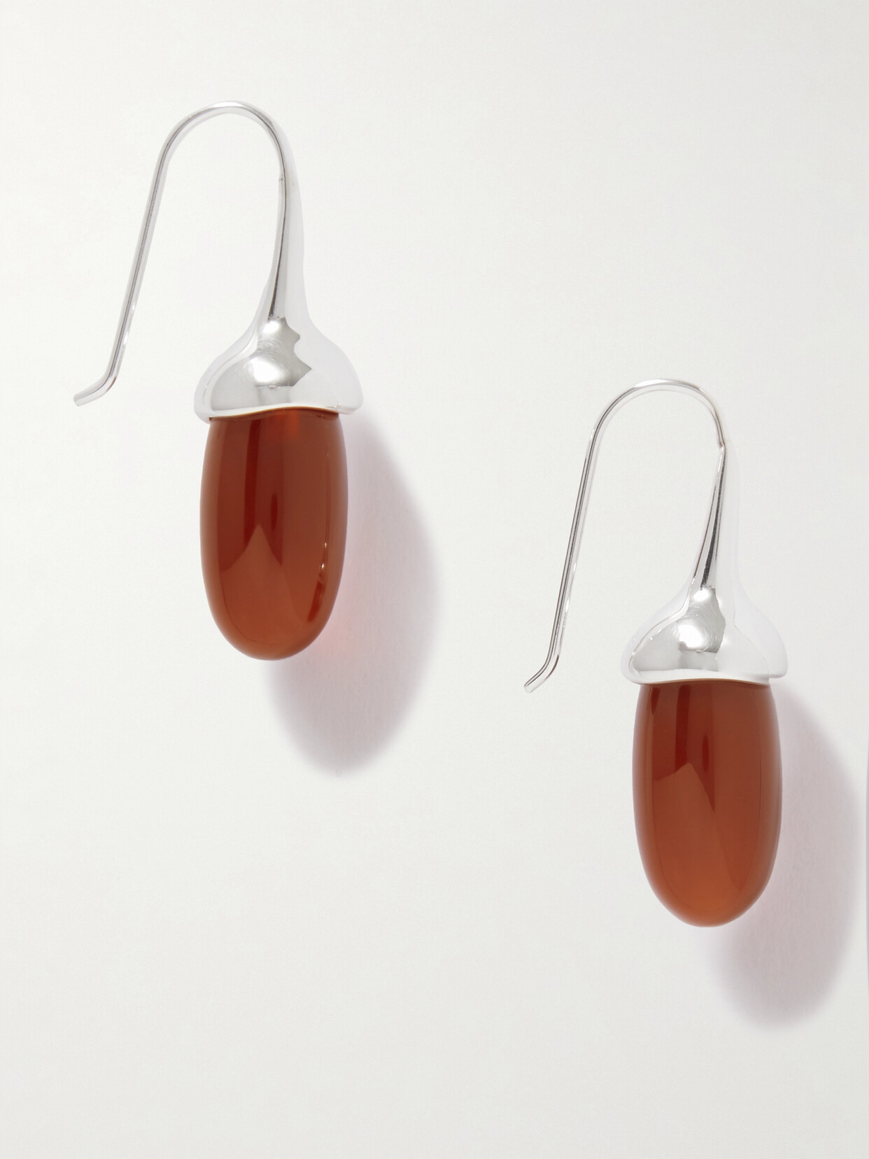 Sophie Buhai - + Net Sustain Dripping Stone Sterling Silver Garnet Earrings - One size