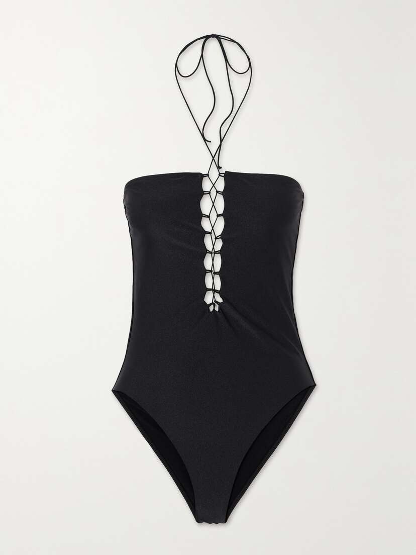 Leslie Amon Allegra Lace-up Swimsuit