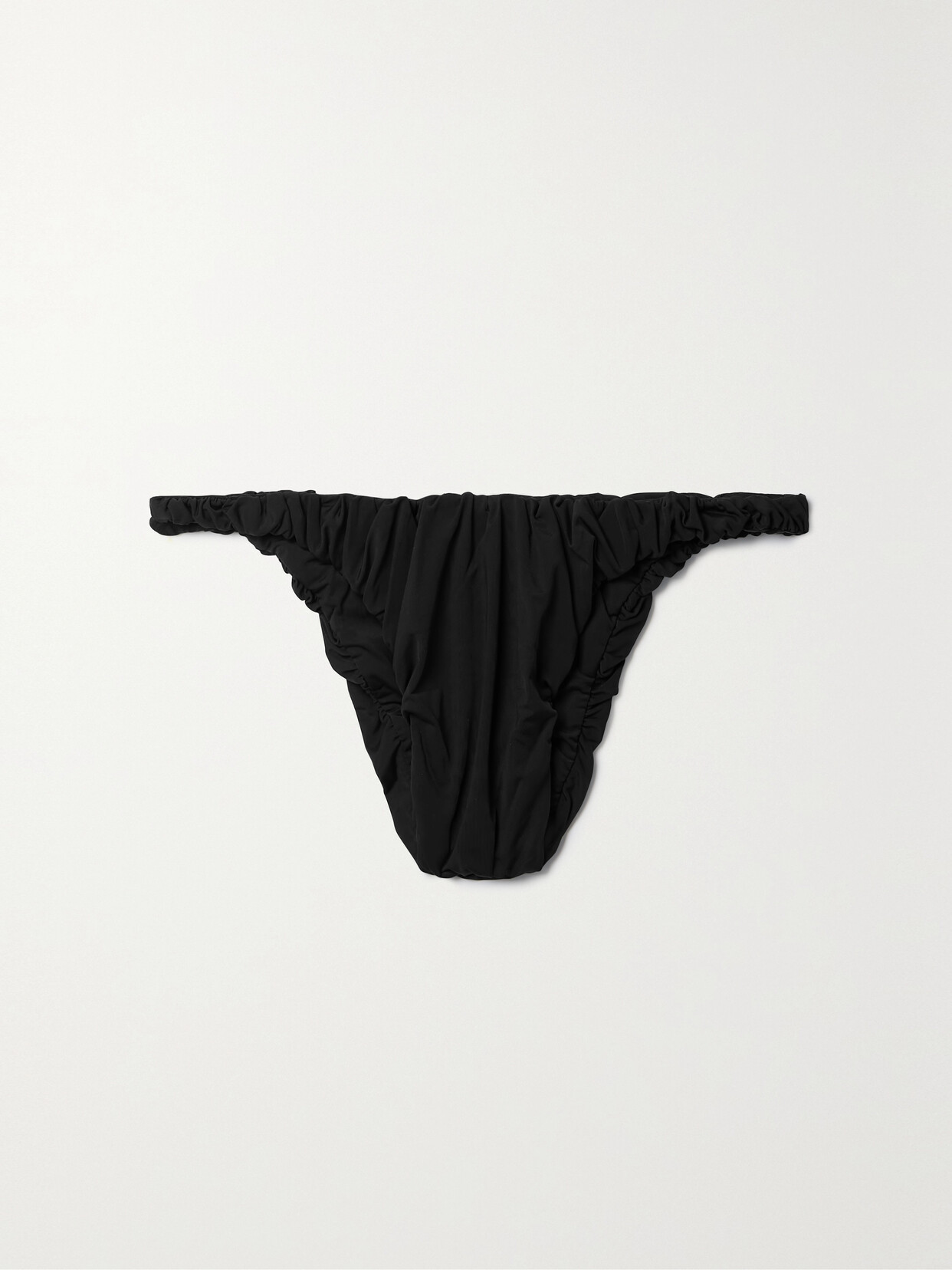 Isa Boulder + Net Sustain Jessie Ruched Recycled Bikini Briefs - Black