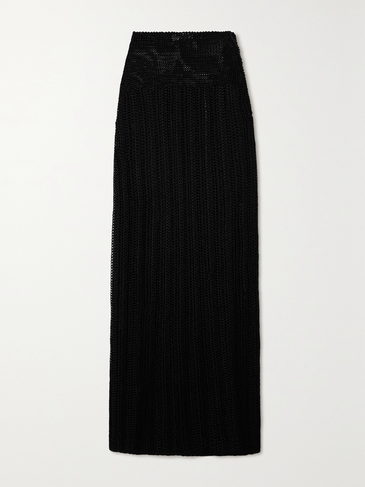 Savannah Morrow The Label + Net Sustain Khayal Crocheted Maxi Skirt In Black