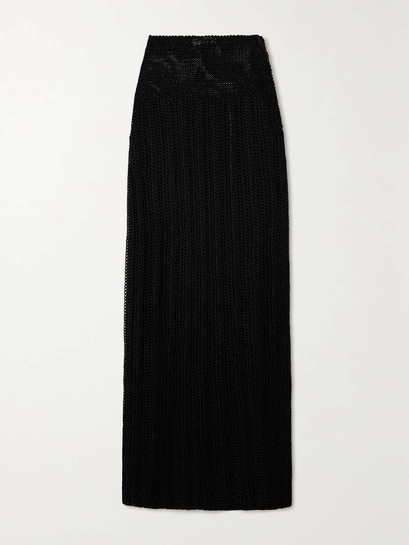 Savannah Morrow The Label + Net Sustain Khayal Crocheted Maxi Skirt