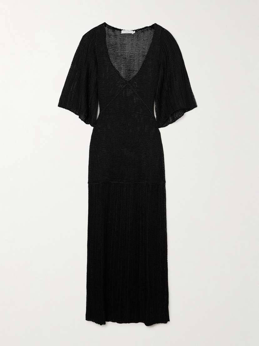 Savannah Morrow The Label + Net Sustain Arushi Crochet-knit Maxi Dress