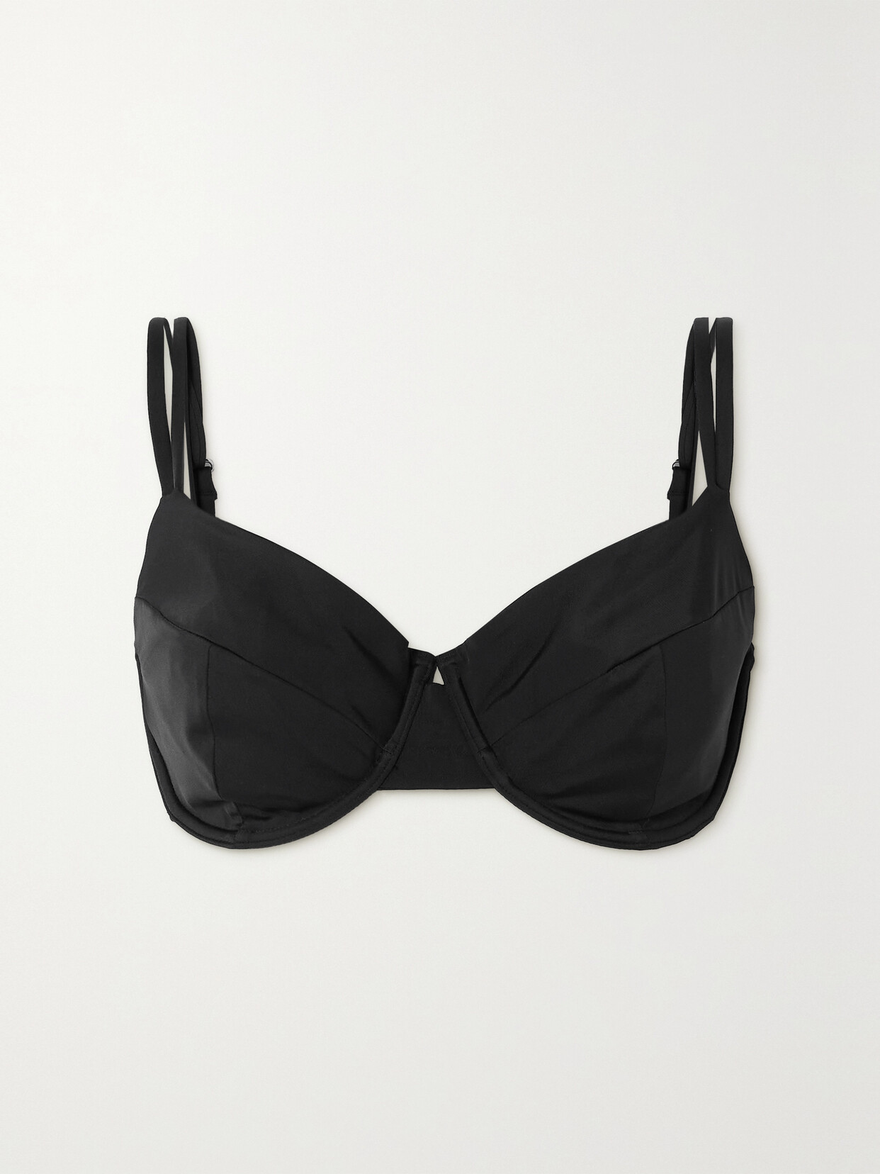 Form And Fold + Net Sustain The Base Recycled Bikini Top In Black