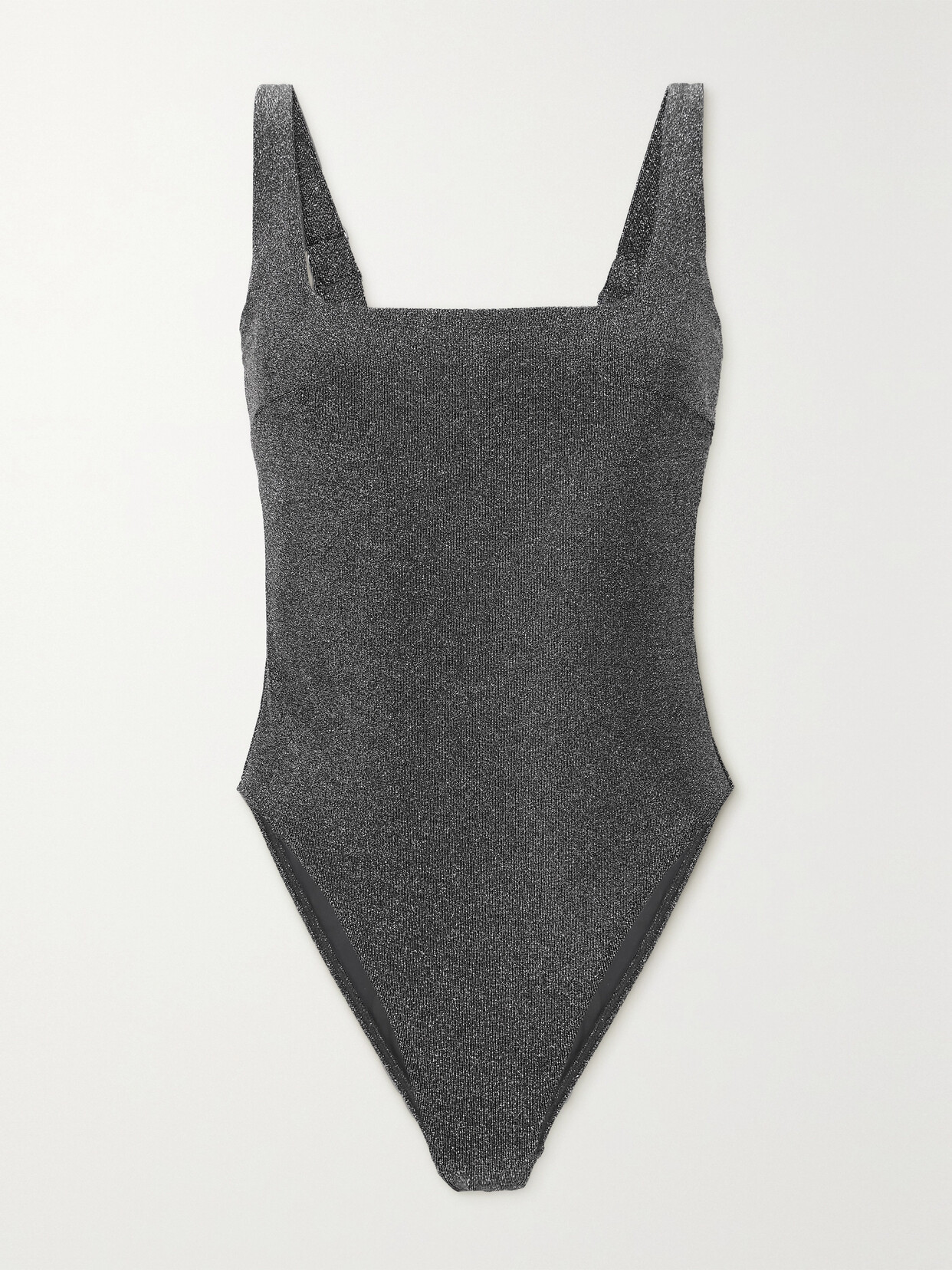 Form and Fold - D-g The Square Metallic Swimsuit - Silver