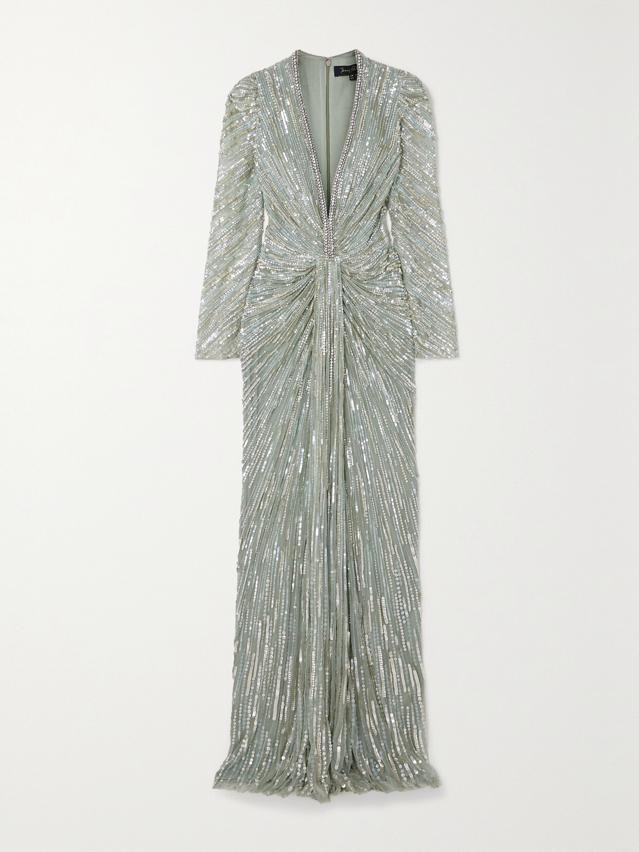 Jenny Packham - Darcy Crystal-embellished Sequined Tulle Gown - Green