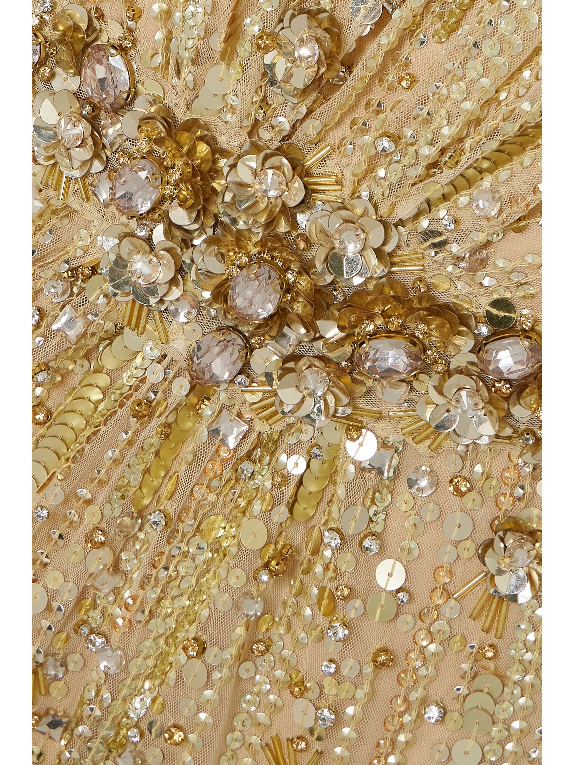JENNY PACKHAM Bright Gem 带缀饰绢网礼服