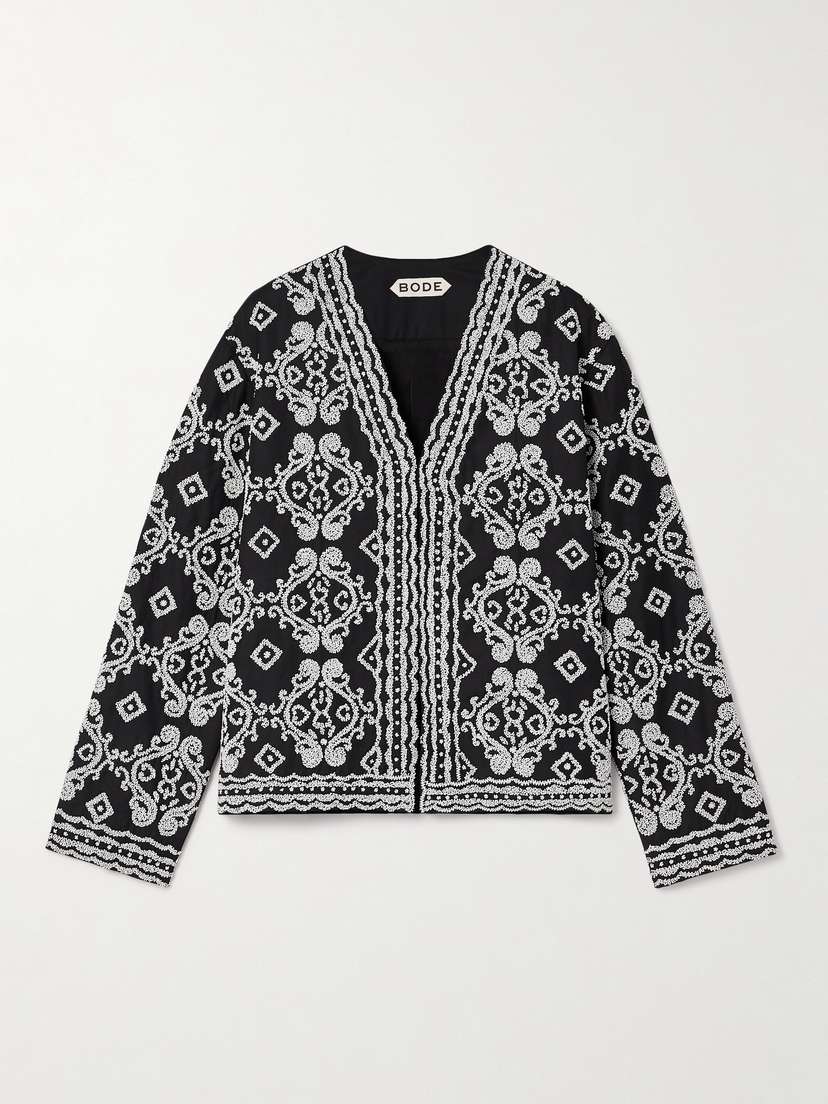 BODE Baroque Bead-embellished Twill Jacket