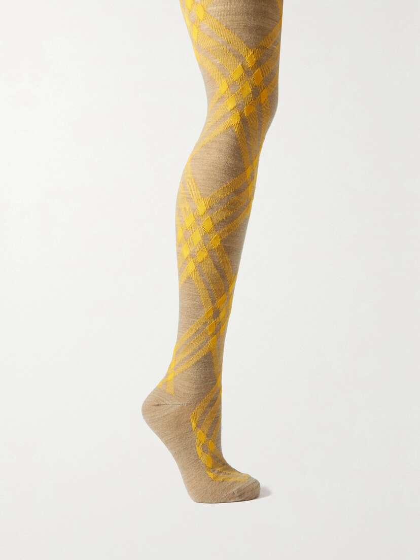 Burberry Wool-blend Jacquard Tights