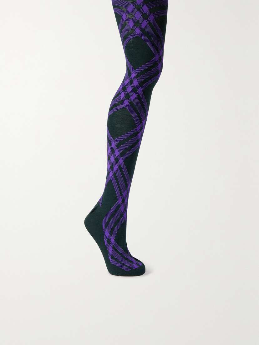 Burberry Wool-blend Jacquard Tights