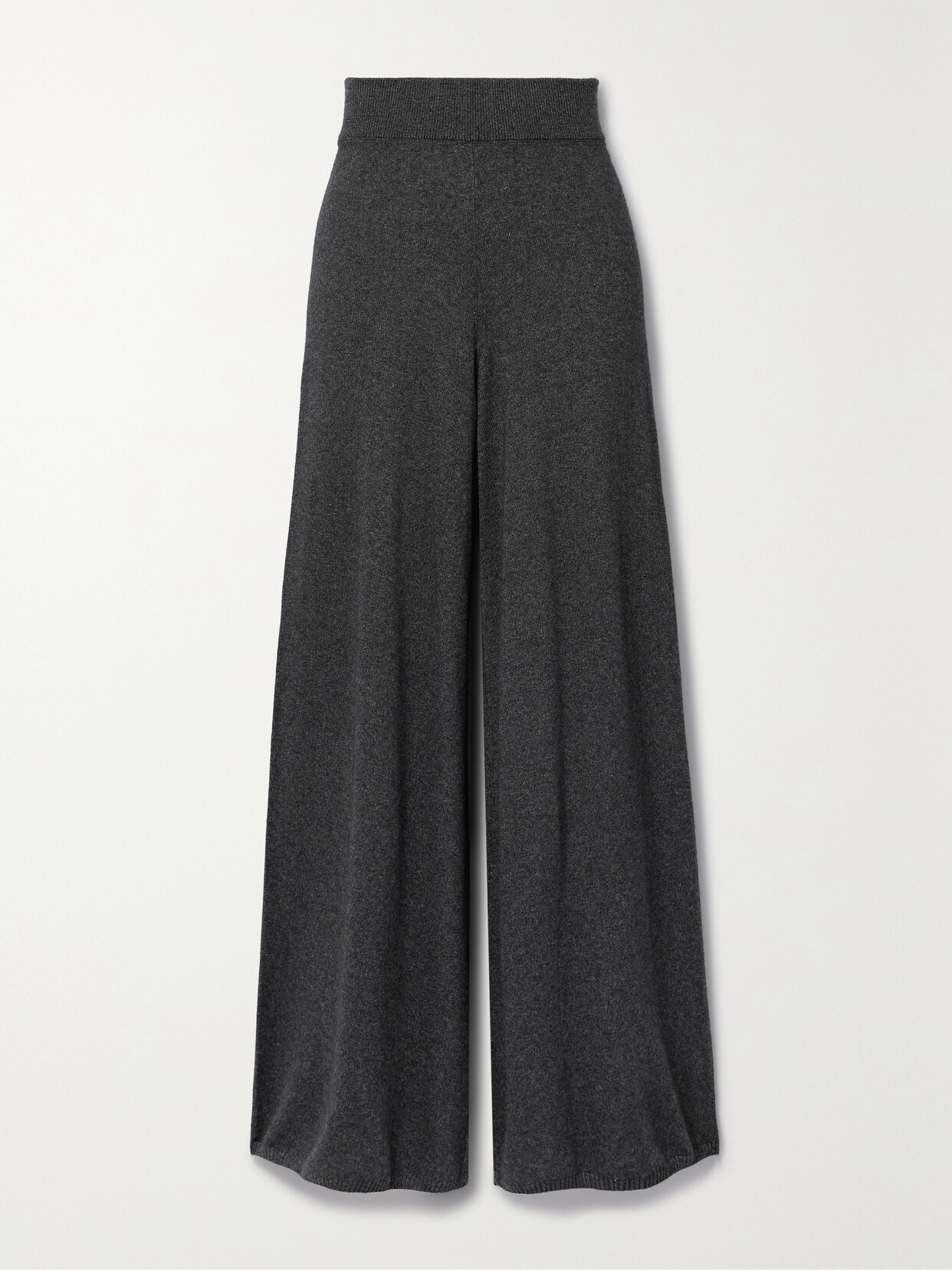 Shop Leset Zoe Knitted Wide-leg Pants In Gray