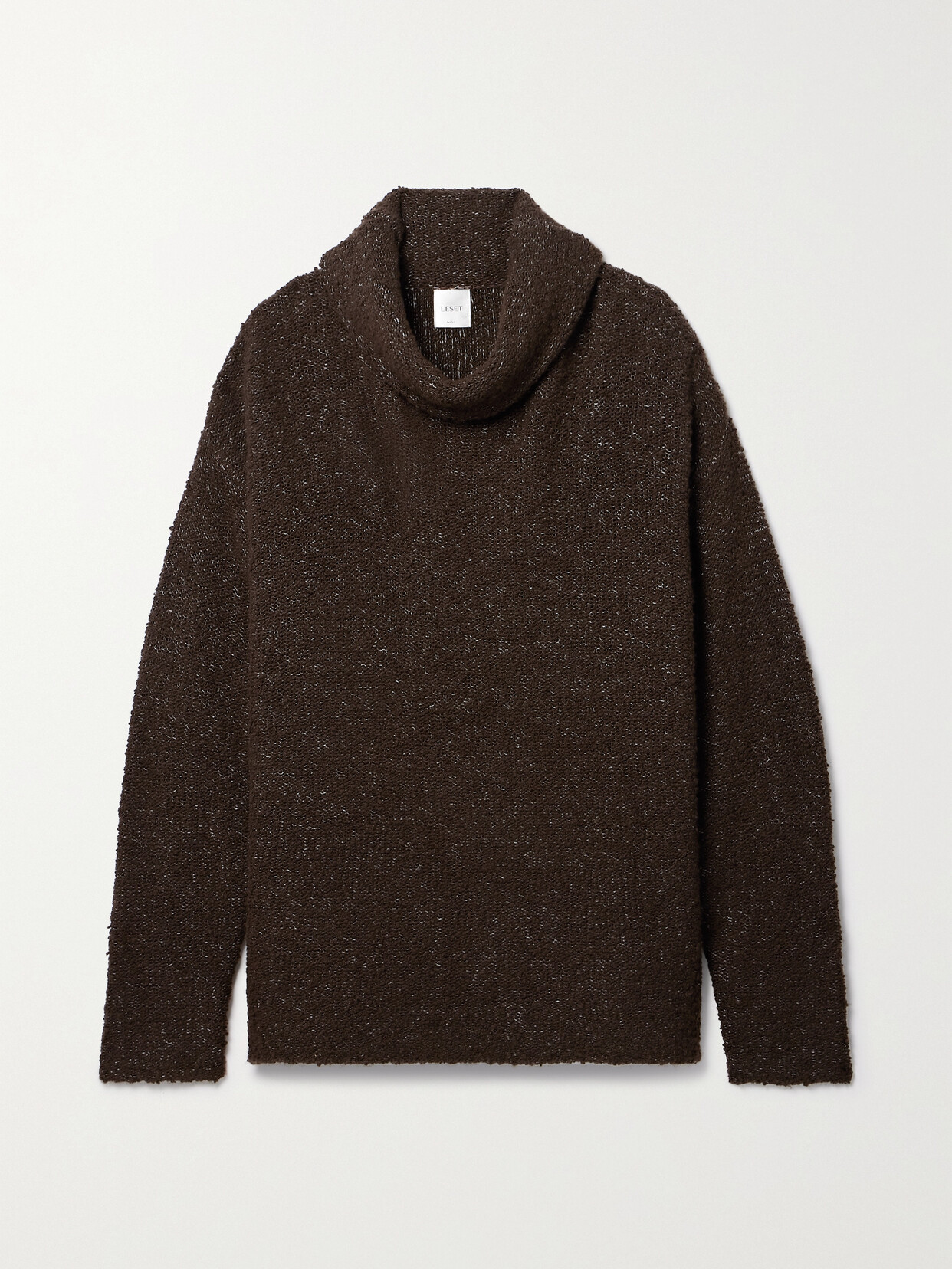 LESET Adam Cashmere-blend Turtleneck Sweater - Brown