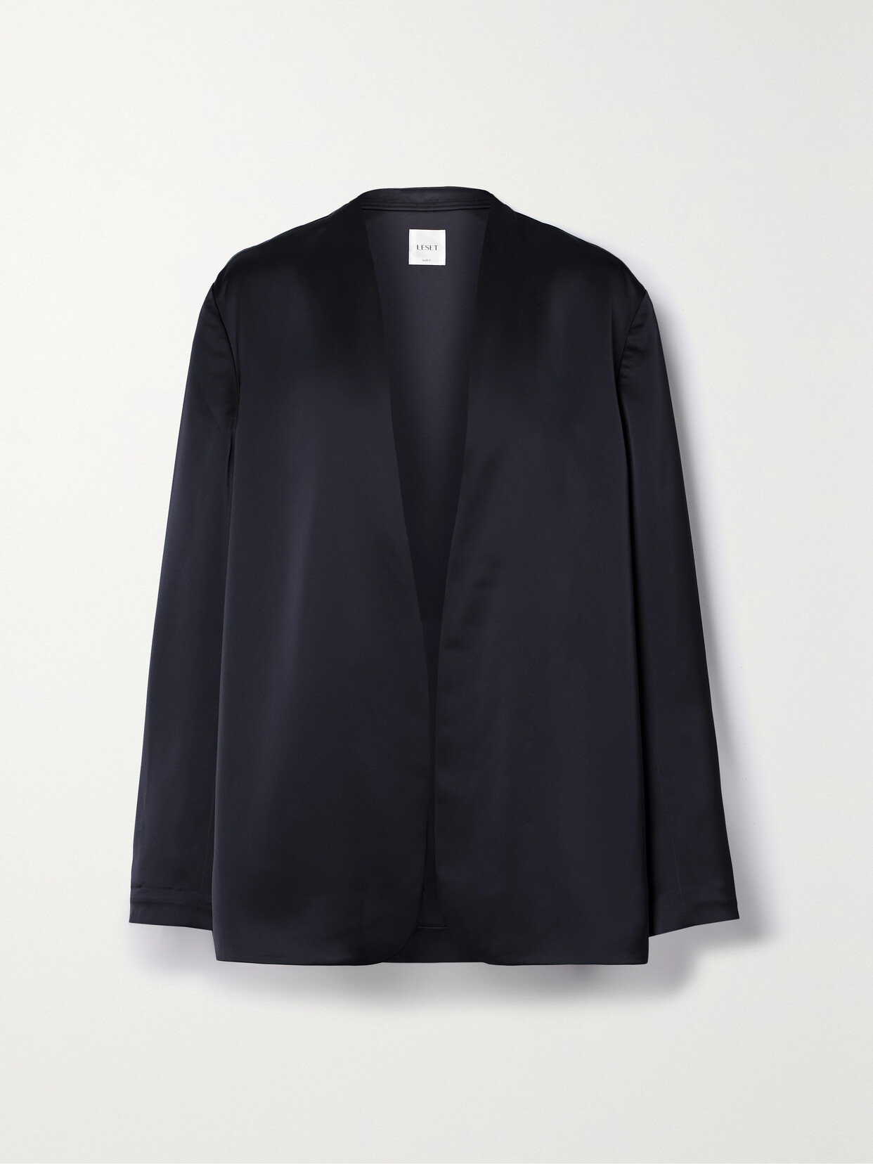 LESET - Barb Satin Blazer - Blue