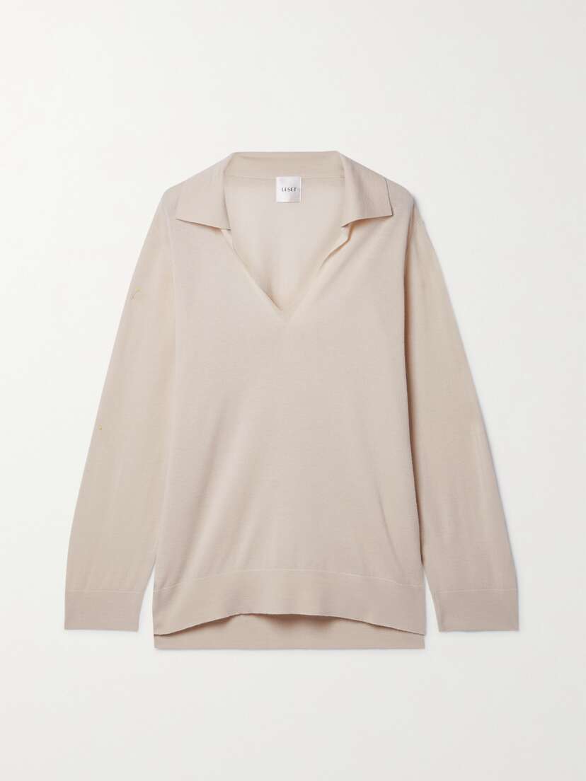 LESET James Merino Wool Polo Shirt - x large