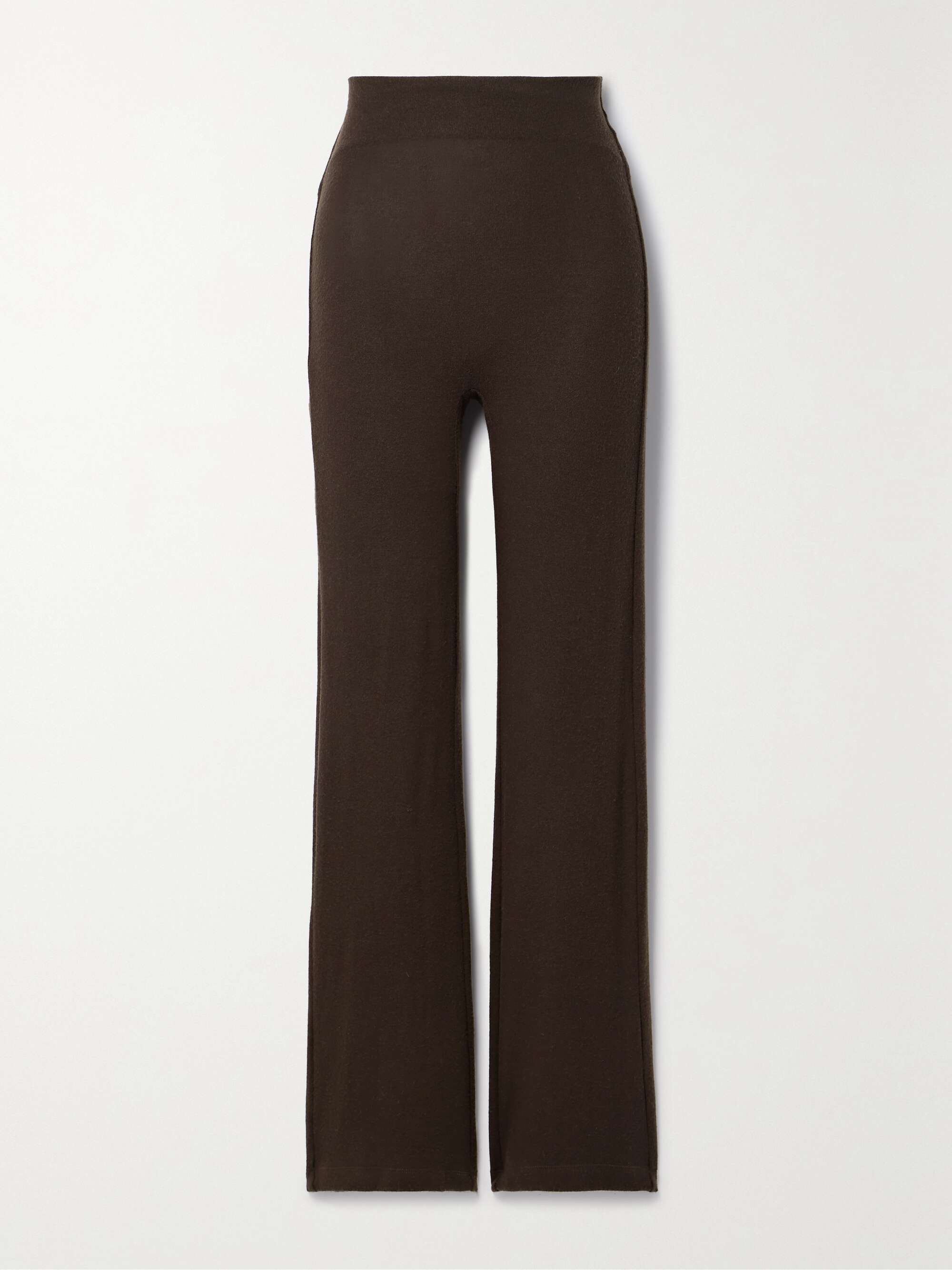 LESET Lauren brushed stretch-knit slim-leg pants | NET-A-PORTER