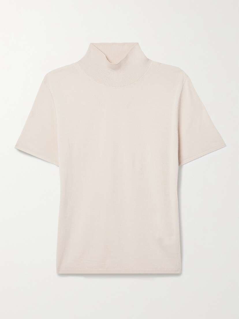 LESET James Wool Turtleneck Top