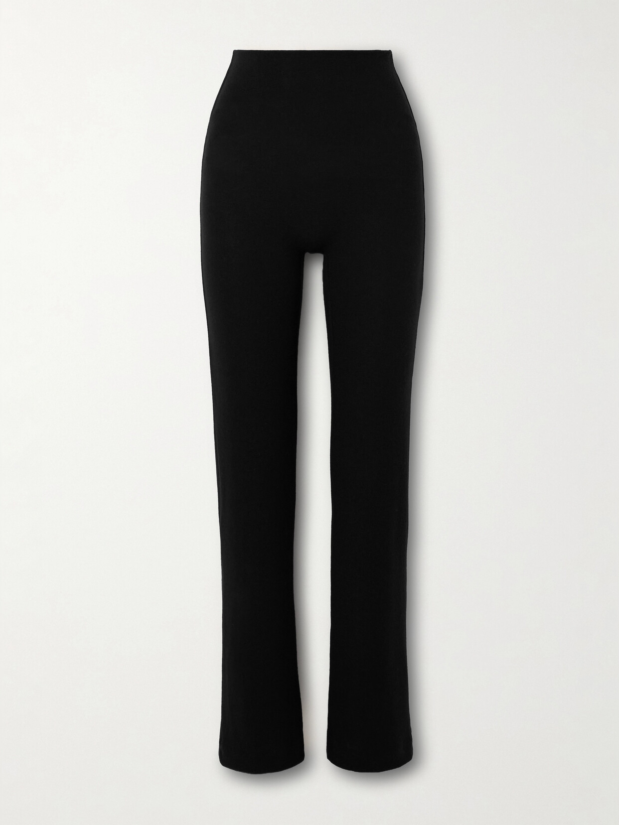 LESET - Lauren Knitted Slim-leg Pants - Black