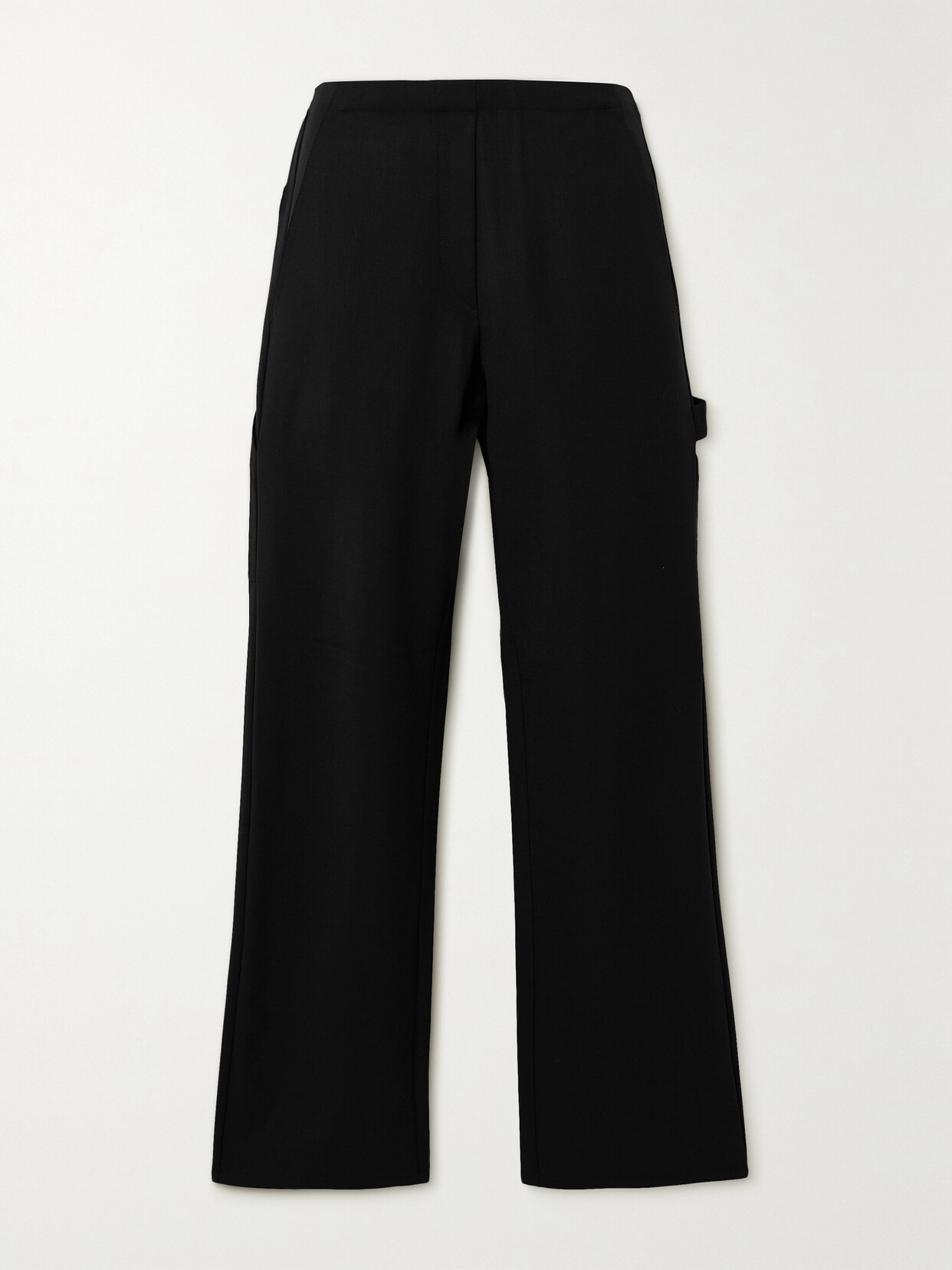 LESET - Jane Painter Wool-blend Twill Straight-leg Pants - Black