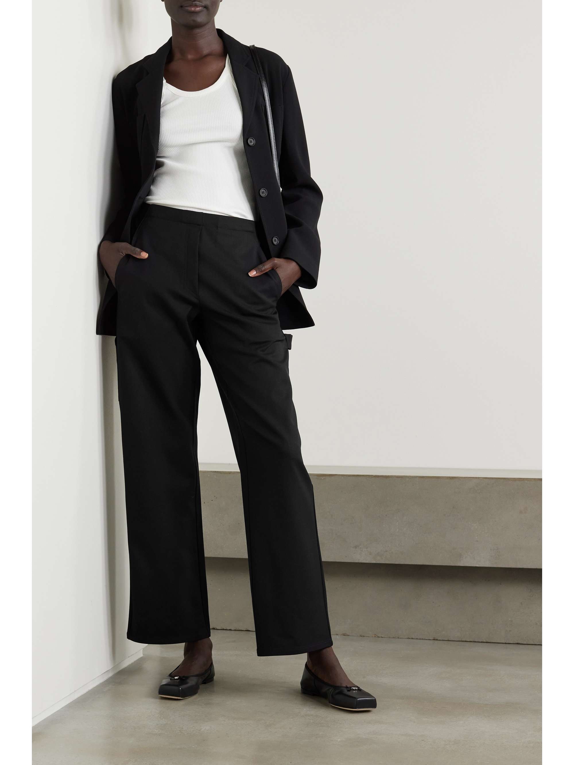 LESET Jane Painter wool-blend twill straight-leg pants | NET  