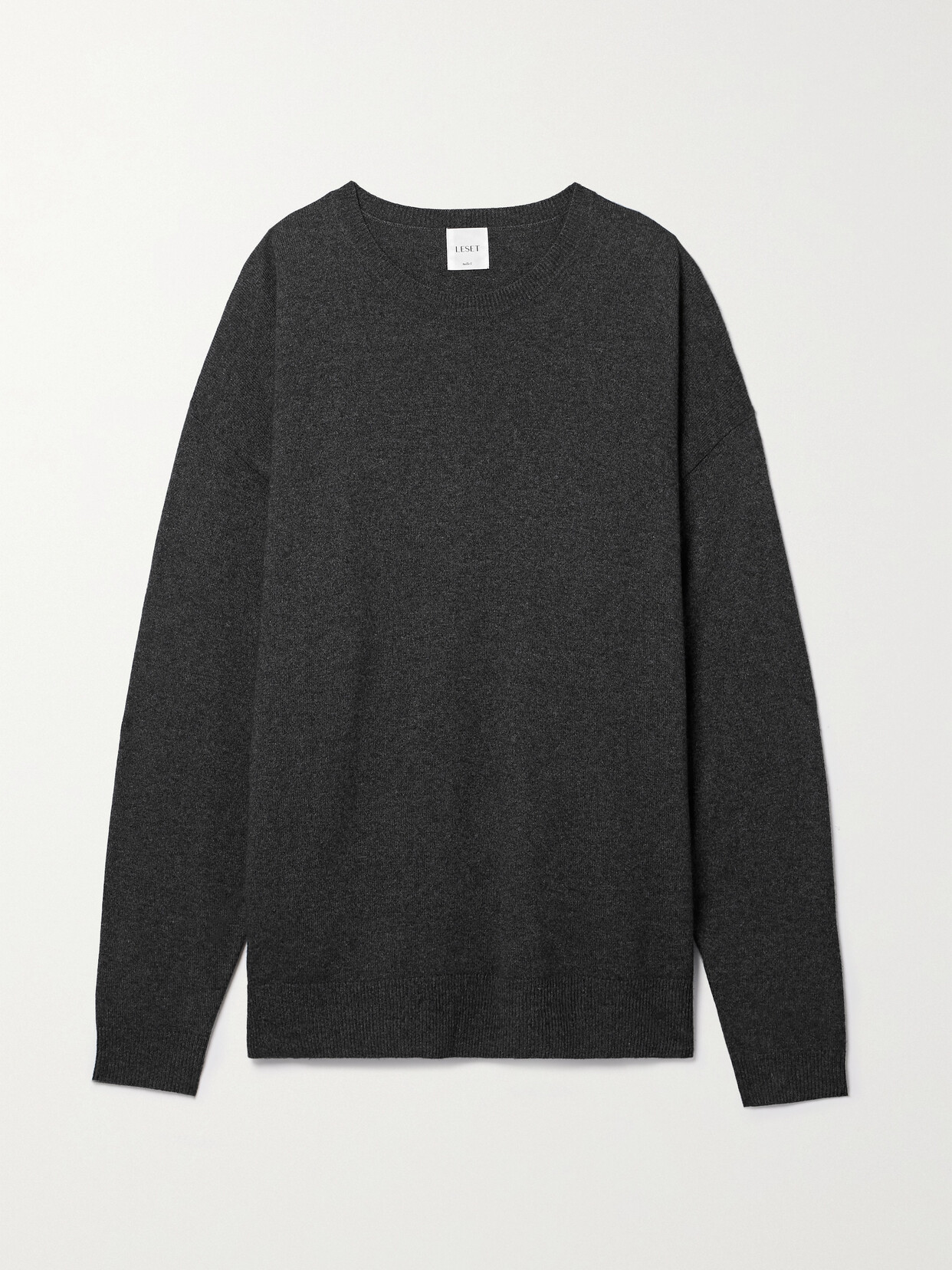 LESET Zoe Oversized Knitted Sweater - Gray