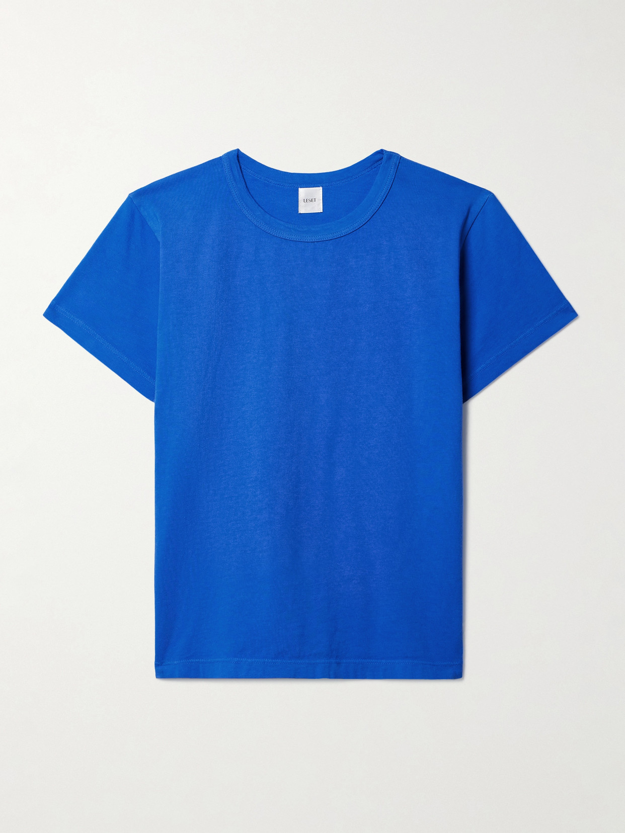 Leset The Margo Cotton-jersey T-shirt In Blue