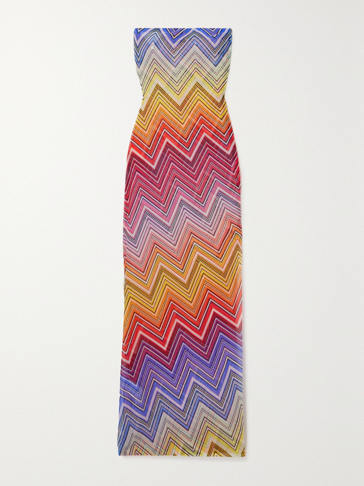 Missoni - Mare Strapless Printed Tulle Maxi Dress - Multi