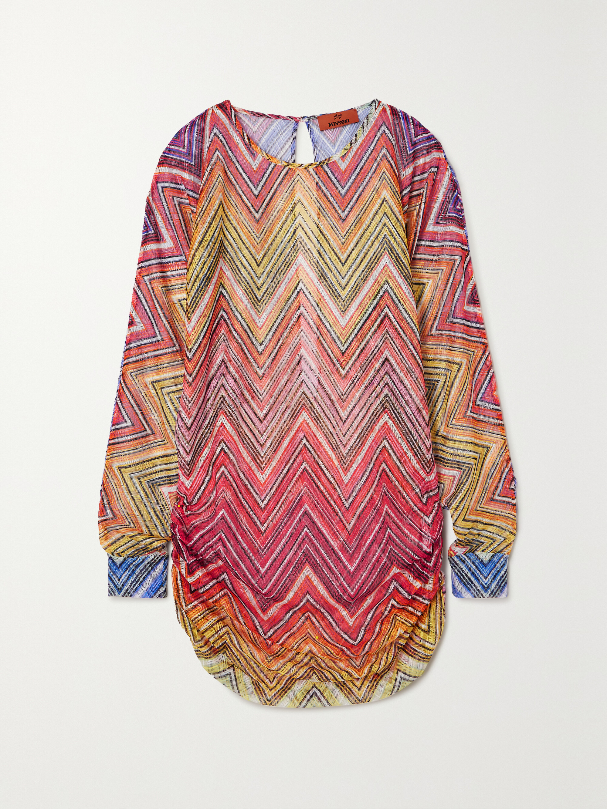 Missoni Mare cold-shoulder printed tulle mini dress thumbnail