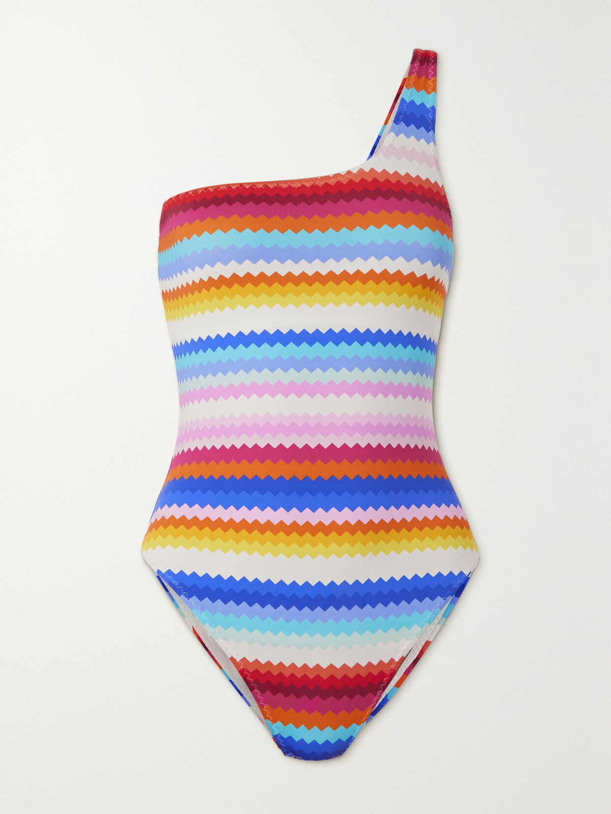 Missoni - Mare One-shoulder Striped Swimsuit - Multi