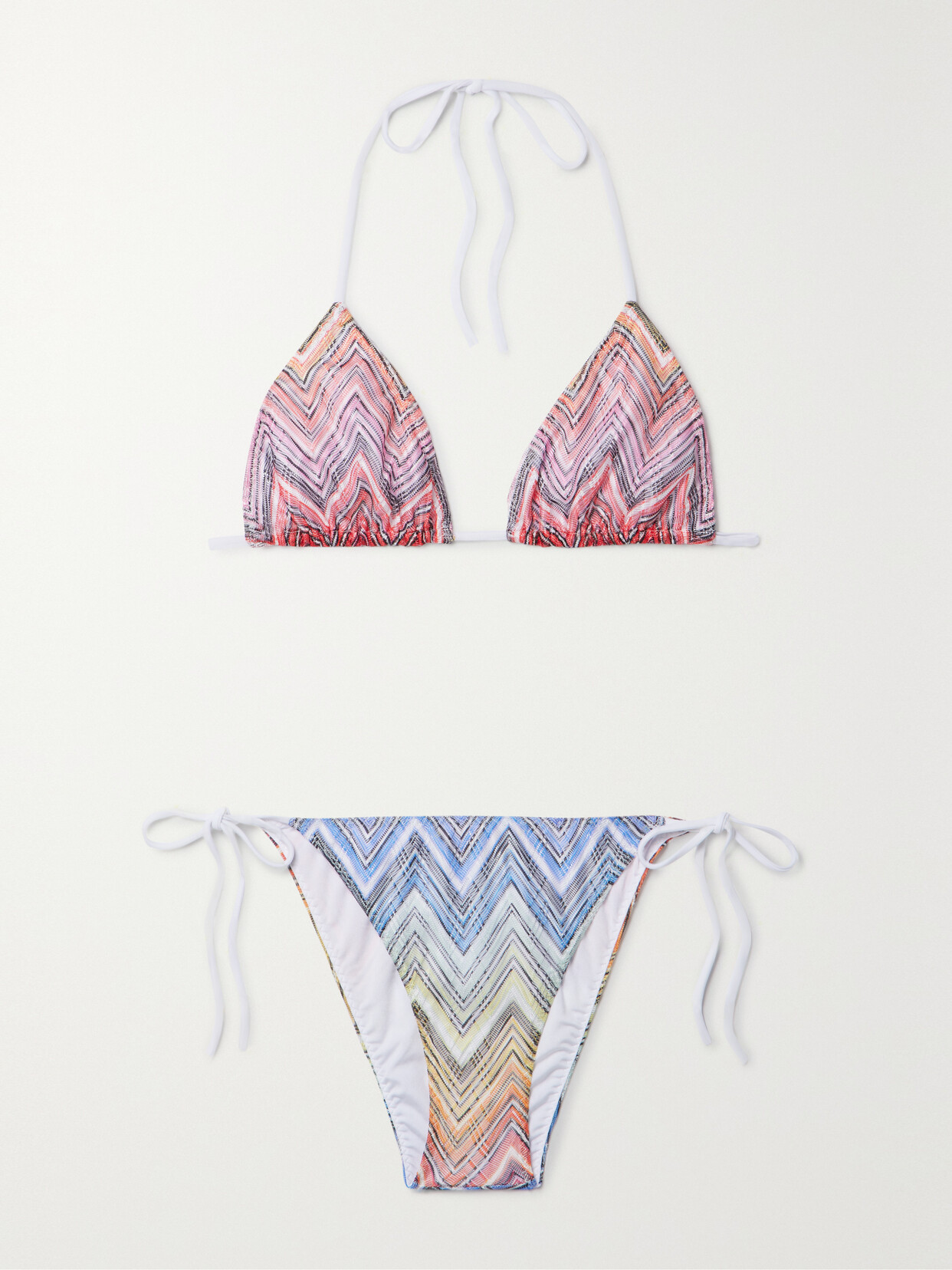 Missoni - Mare Crochet-knit Triangle Halterneck Bikini - Multi