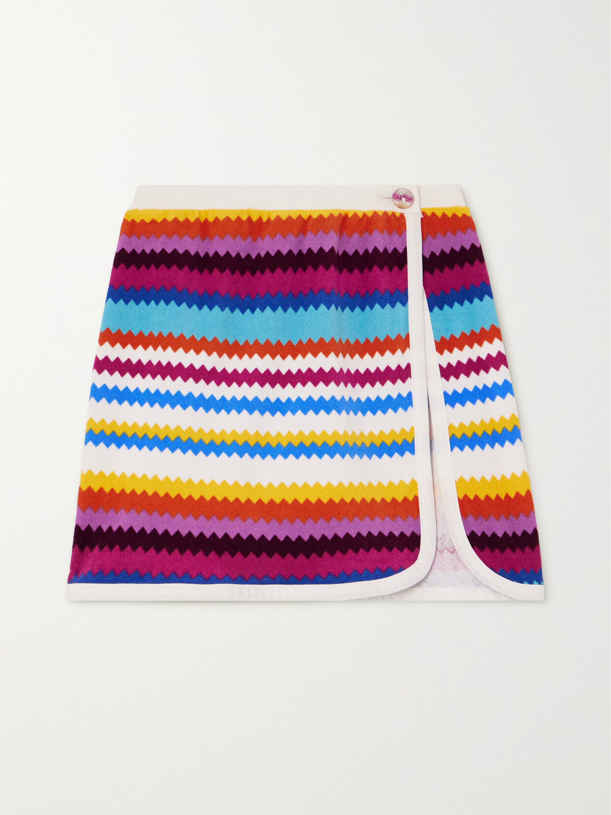 Missoni Mare Striped Cotton-blend Terry Mini Skirt - Multi
