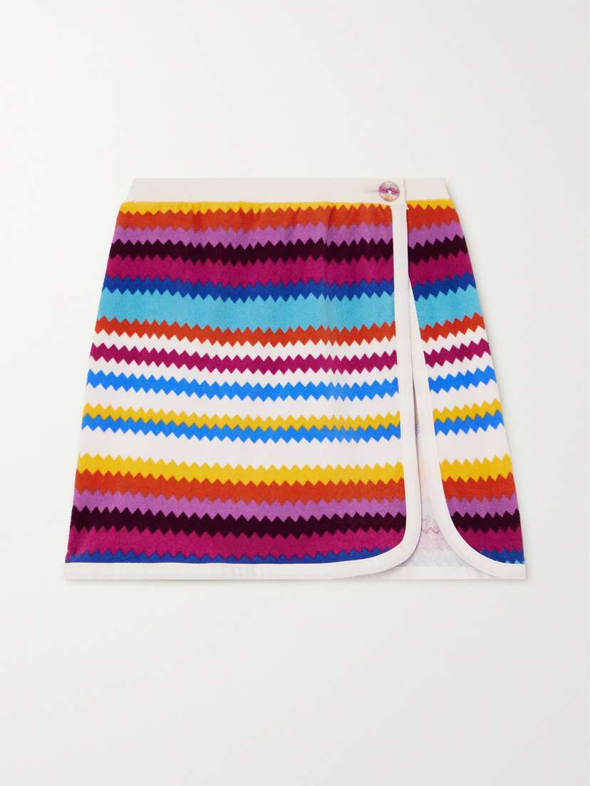 Missoni Mare Striped Cotton-blend Terry Mini Skirt