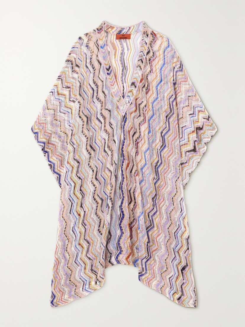 Missoni Mare Metallic Crochet-knit Kaftan