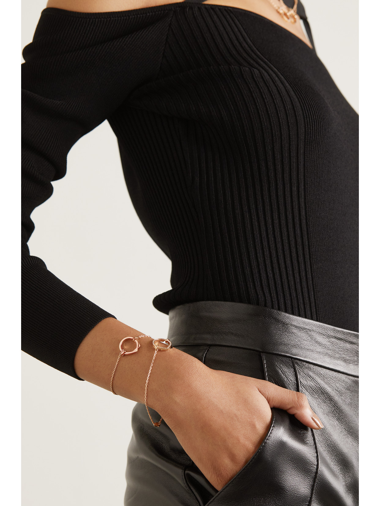 Shop Repossi 18-karat Rose Gold Bracelet