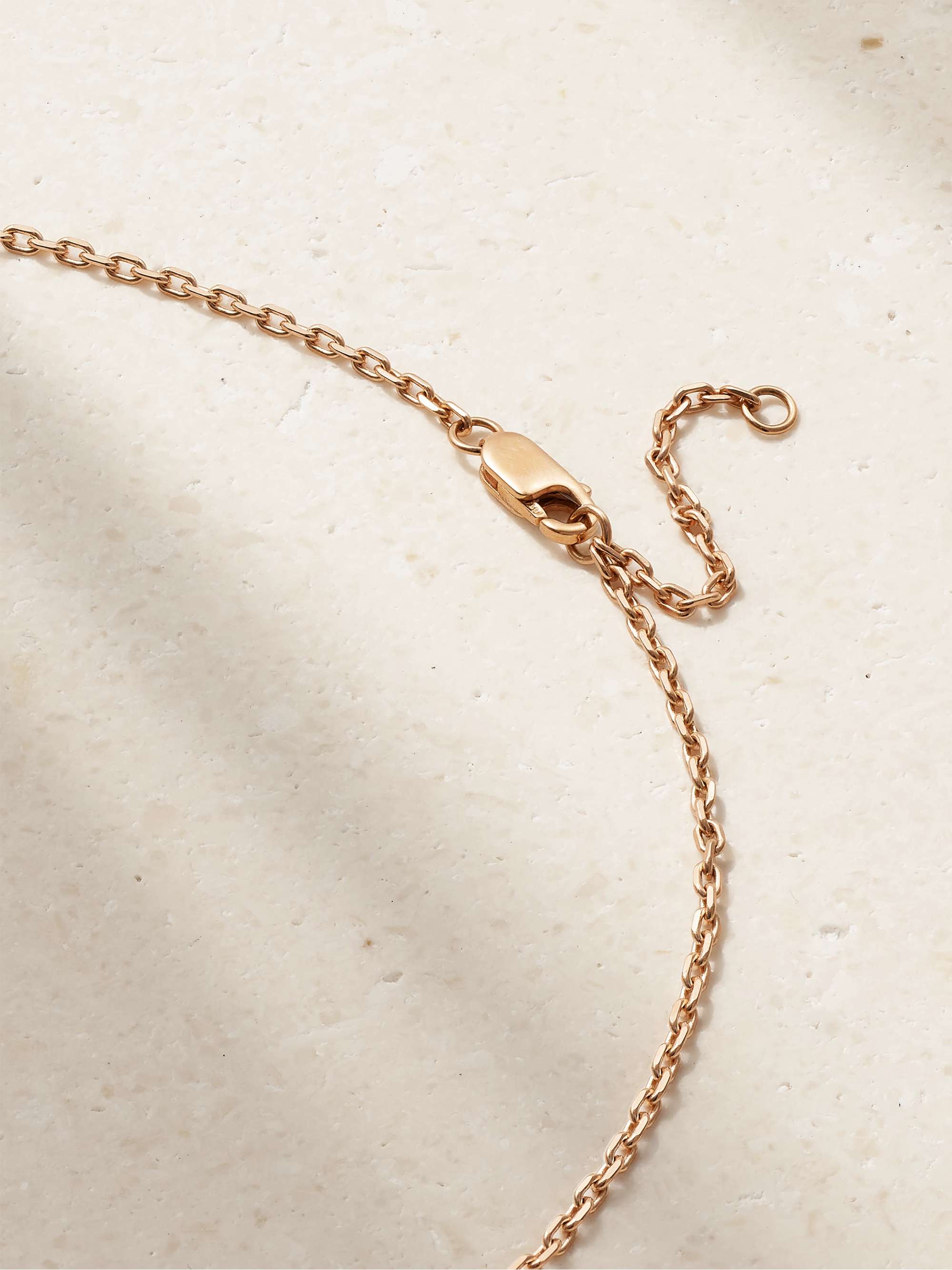 REPOSSI 18-karat rose gold diamond necklace | NET-A-PORTER