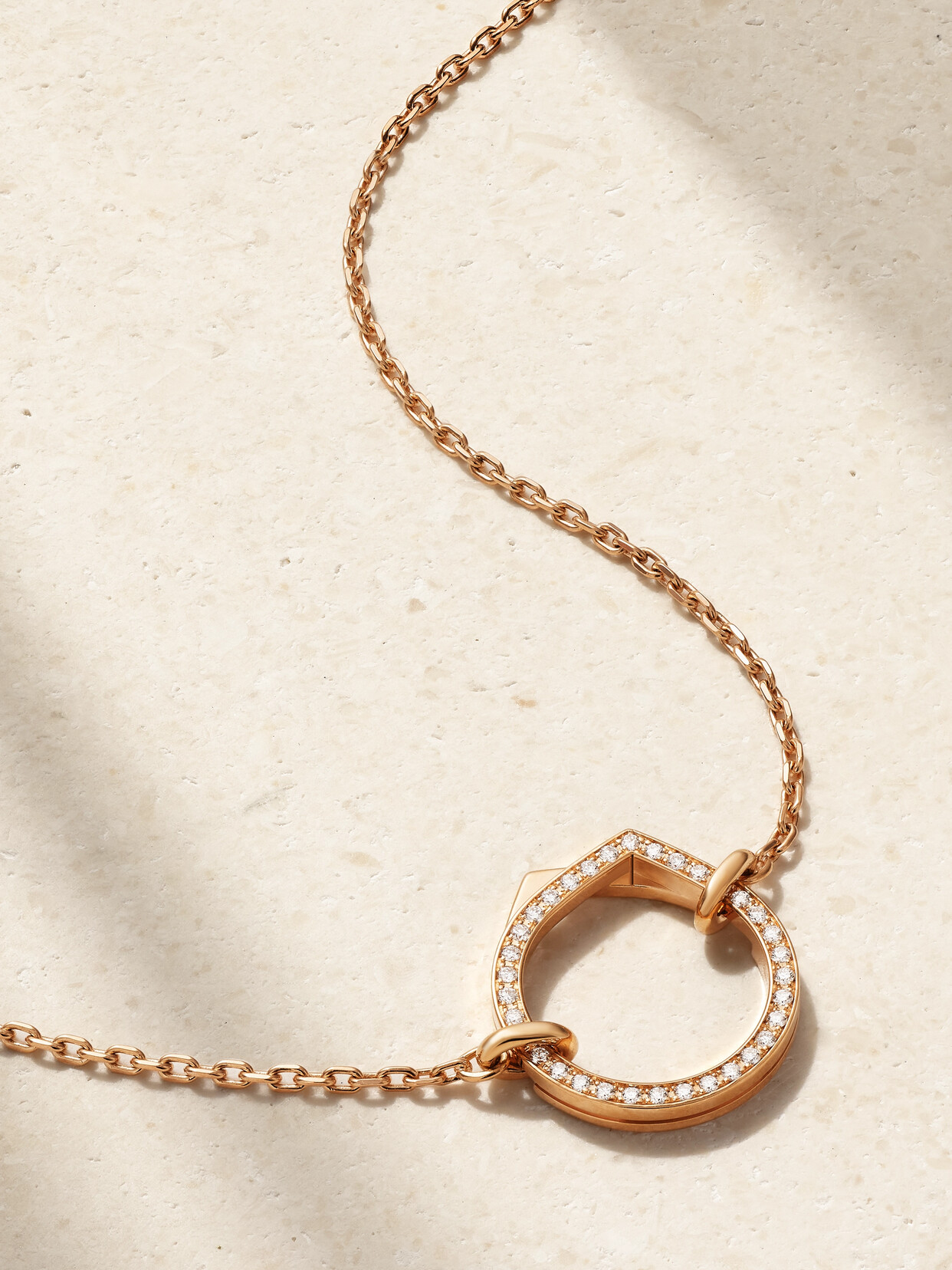 Repossi 18-karat Rose Gold Diamond Necklace